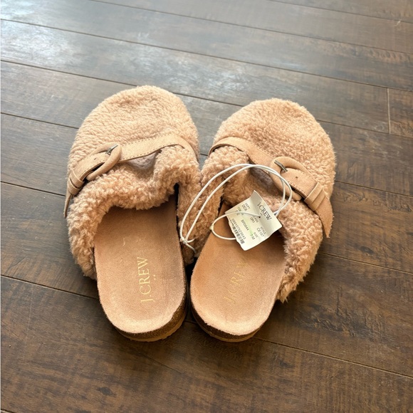 J Crew Sherpa Buckle clog slippers - Picture 11 of 13